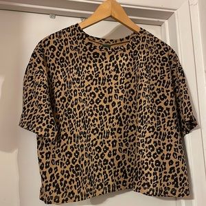Wild Fable leopard crop top
